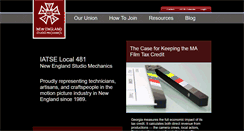 Desktop Screenshot of iatse481.com